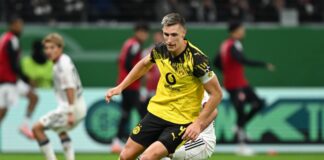 Nico Schlotterbeck war beim Abschlusstraining von Borussia Dortmund dabei.