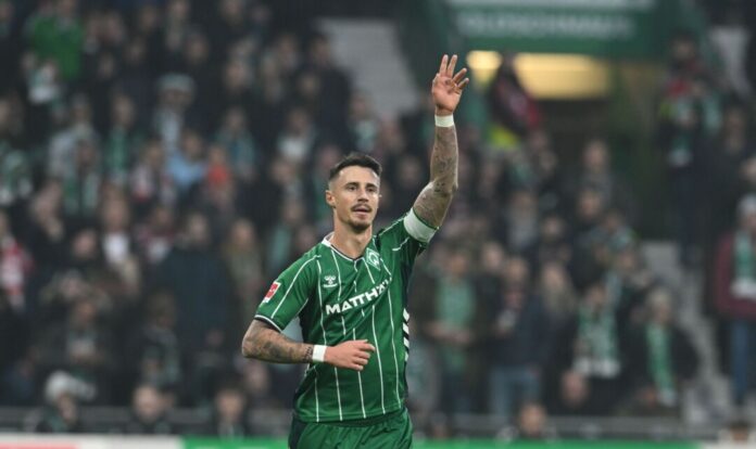 Marco Friedl brachte Werder per Kopf in Führung.