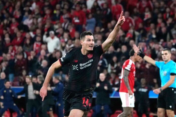 Benfica Lissabon - Bayer Leverkusen Patrik Schick köpfte Bayer zum Sieg
