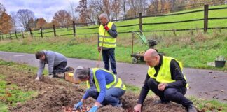 Die Engagierten beim Herbstputz. Foto: privat