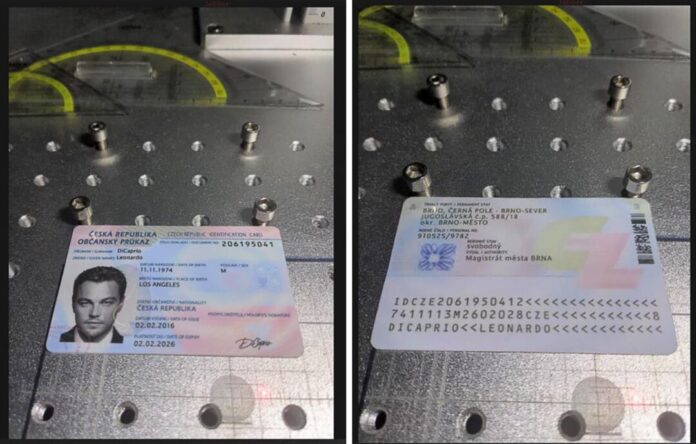 Dieses von der Generalstaatsanwaltschaft Frankfurt am Main zur Verfügung gestellte Foto zeigt einen gefälschten Ausweis, der im Darknet angeboten wurde. 