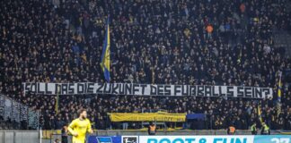 Fans von Eintracht Braunschweig haben protestiert.