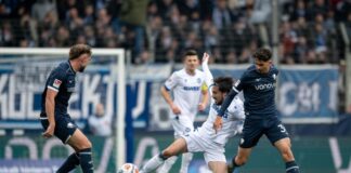 KSC rettet spät ein Unentschieden in Bochum Die Zuschauer in Bochum sahen ein enges Spiel.