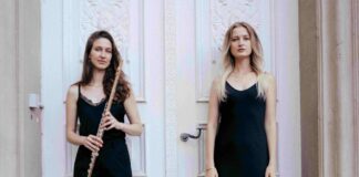 Neujahrskonzert in der Dorfkirche Isenbügel Flötistin Sanja Vukadinovic und ihr Klavierbegleiterin Tetiana Bielikova. Foto: Veranstalter