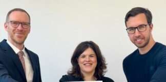 „Jamaica-Kooperation“ auch künftig im Kreis Mettmann Ina Besche-Krastl, mit Jan Heinisch und Alexander Steffen. Foto: CDU Kreisverband