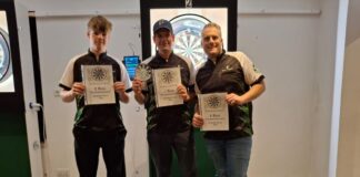 Vereinsmeister bei internem Dart-Turnier ausgespielt Die besten Darter des TuS 08 Lintorf . Foto: TuS 08 Lintorf