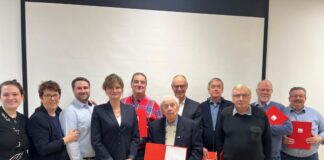 Erkrather Sozialdemokraten ehren Jubilare In der Vorweihnachtszeit wurden die langjährigen Mitglieder von der SPD Erkrath geehrt. Foto: SPD Erkrath