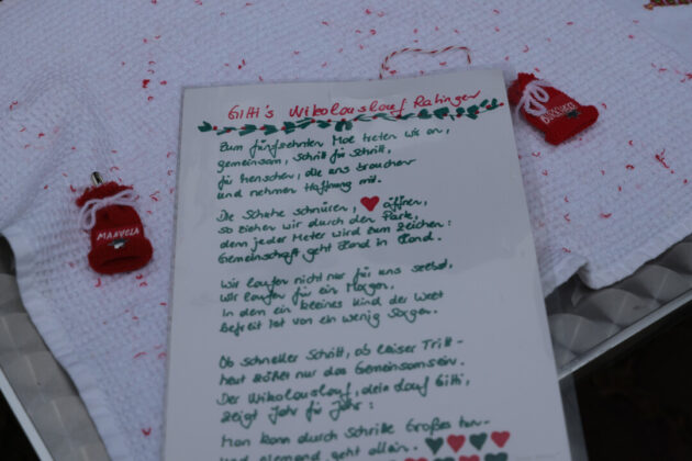 Persönliches zum Lauf, Bild: Alexander Heinz