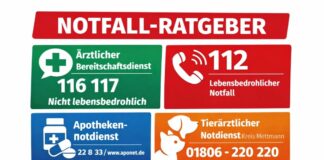 Gut orientiert im Notfall – auch an Feiertagen