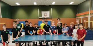 Doppel-Weihnachtsturnier der Tischtennis-Jugend Für die Tischtennisabteilung des TuS 08 Lintorf endete das Jahr mit einem Weihnachtsturnier. Foto: TuS 08 Lintorf