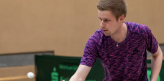 Stadtmeisterschaft: TTC-Nachwuchs dominiert Carlos Wenk an der Tischtennisplatte. Foto: TTC Heiligenhaus