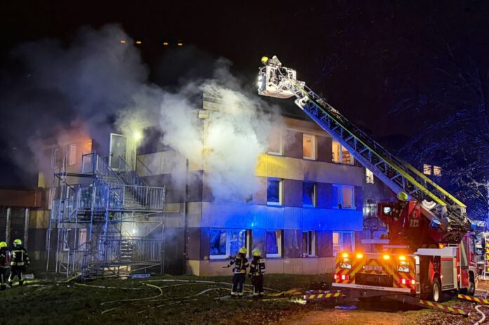 Die Bewohner der Unterkunft wurden in anderen Einrichtungen untergebracht.