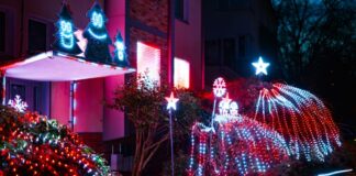 Lichtshow per Knopfdruck: Buzzer-Weihnachtshaus wird zum Hit Ein knallbuntes LED-Spektakel zur Adventszeit.