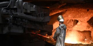 Hochofen von Thyssenkrupp Steel: Es wird auch künftig Stahl produziert werden, aber deutlich weniger als bislang.