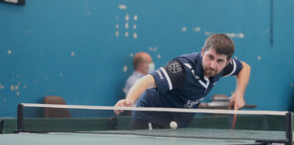 Tischtennis: Nur wenige Punkte für SV Union am zehnten Spieltag Adrian Dodean blieb für die dritte Mannschaft ungeschlagen. Foto: SV Union Velbert