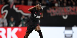 Bayer-Stürmer Tella nicht für den Afrika-Cup nominiert Nathan Tella wurde nicht für den Afrika-Cup nominiert. (Archivbild)