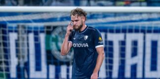 Bochum-Coach lobt Pokal-Pechvogel Strompf – Strafe nun klar Philipp Strompf traf ins eigene Tor und sah die Rote Karte.