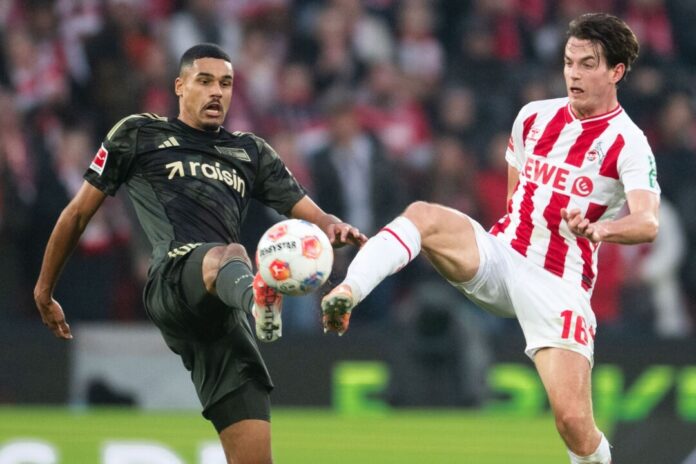 1. FC Köln - 1. FC Union Berlin Kölns Kakub Kaminski (r) hatte in der ersten Hälfte zwei Chancen.