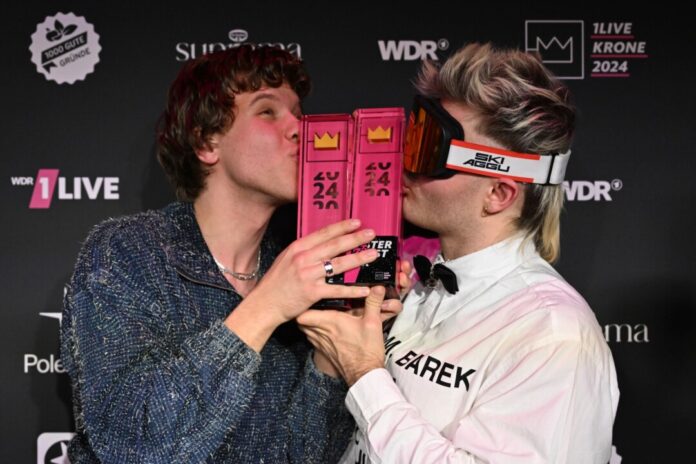 2024 gewannen sie je eine Krone und auch 2025 sind sie wieder nominiert: Zartmann und Ski Aggu . (Archivbild). 