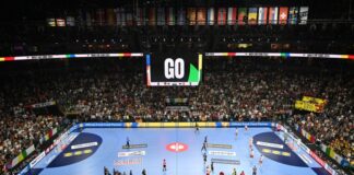 Handball-WM: Schon fast alle Tickets für deutsche Spiele weg Die deutschen Handballer dürfen sich bei der Heim-WM 2027 wieder auf volle Hallen freuen. (Archivbild)