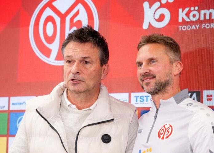 Sportvorstand Christian Heidel und Interimscoach Benjamin Hoffmann: Geht's mit Mainz nun aufwärts? 