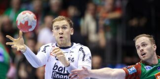 SG Flensburg-Handewitt sichert sich Platz zwei zur Pause Simon Pytlick und die SG Flensburg-Handewitt hatten den Bergischen HC zu Gast. (Archivbild)