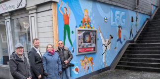 Graffiti verschönert Langenberger Altstadt