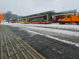 Kreis Mettmann: Schnee-Sturmtief “Elli” bringt Schnee, Wind und Glätte An den vergangenen Schneetagen hatten die Winterdienste die Lage überwiegend gut im Griff. Foto: Volkmann