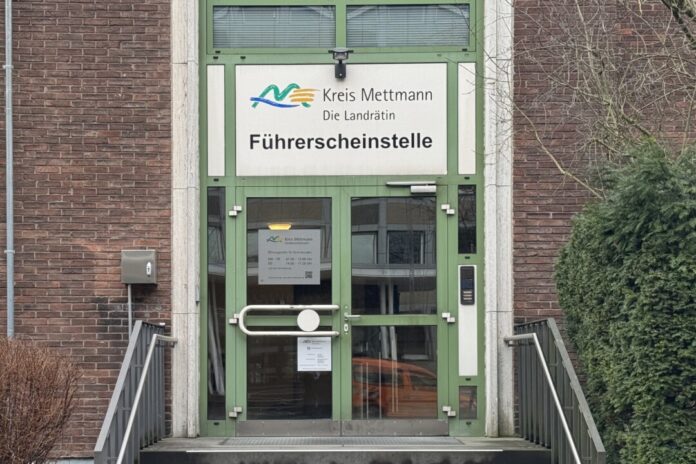 Die Führerscheinstelle in Mettmann. Foto: Kreis ME Die Führerscheinstelle in Mettmann. Foto: Kreis ME
