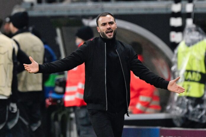 Eintracht Frankfurt - Tottenham Hotspur Dennis Schmitt hofft mit Eintracht endlich auf einen Sieg.