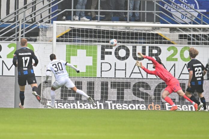 SC Paderborn 07 - Preußen Münster Blitzstart für Münster zum 1:0.