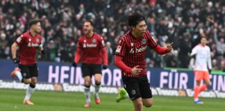 Hannover nach 2:1 gegen Düsseldorf wieder in der Spur Brachte Hannover 96 früh in Führung: Daisuke Yokota (vorne).