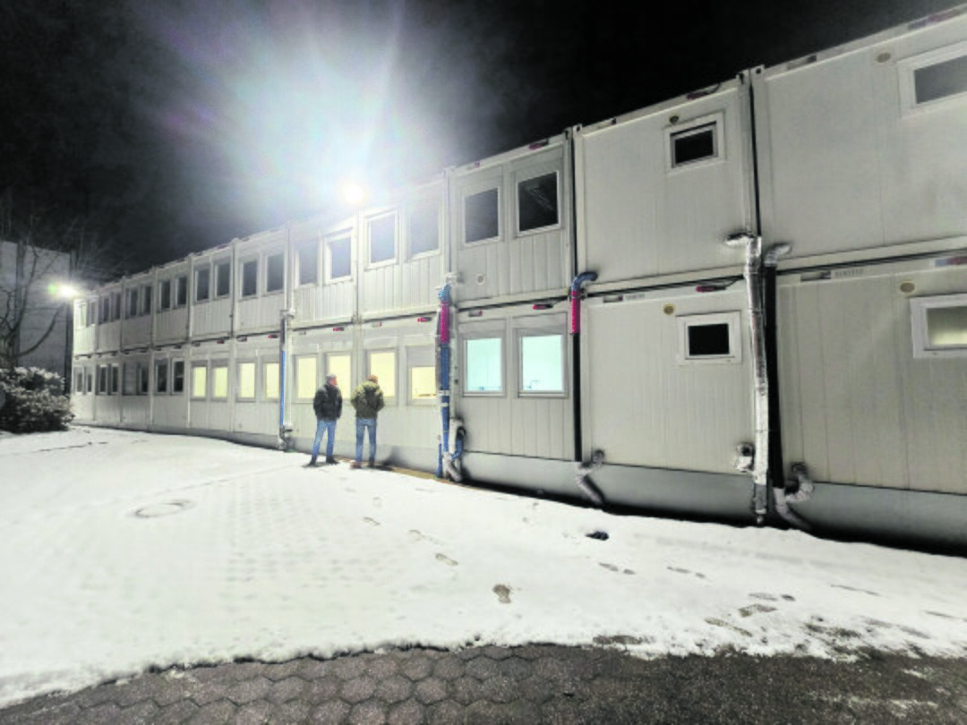 Die Wohncontaineranlagen sollen bald bezugsfertig sein. Foto: Heinz