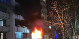 Mann wollte Brötchen aufbacken und schläft ein: Feuer in Monheim Die Brandwohnung im Berliner Viertel. Foto: Polizei