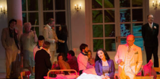 „La Traviata“ ist wieder am Aalto Musiktheater zu sehen Eine Szene aus der Aufführung. Foto: Saad Hamza