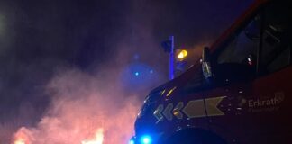 Erkrather Silvesternacht ruhiger als im Vorjahr Die Erkrather Feuerwehr rückte mehrfach aus, allerdings zu keinen größeren Schadenslagen. Foto: FW Erkrath/Symbolbild