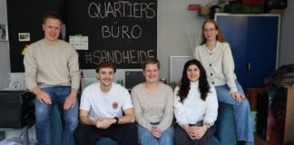Neues Team für das Quartiersbüro Sandheide Das neue Team startet in der Sandheide. Foto: Stadt Erkrath