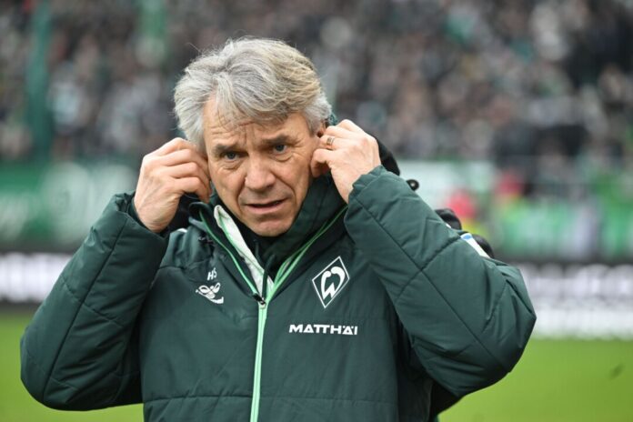 Werder Bremen - Bor. Mönchengladbach Werder-Trainer Horst Steffen