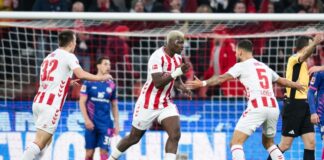 Kölns Ragnar Ache traf gegen Mainz doppelt. 