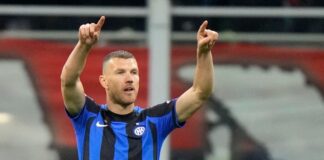 Transfer von Starstürmer Edin Dzeko zu Schalke fast perfekt Edin Dzeko will künftig auch auf Schalke jubeln. (Archivbild)