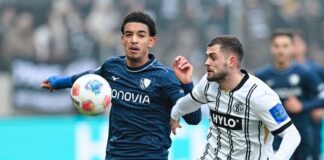 Elversberg ärgert sich über 1:1 gegen Bochum Selten auf Augenhöhe: Bochum mit Francis Onyeka (l) und Elversberg mit Lukasz Poreba.