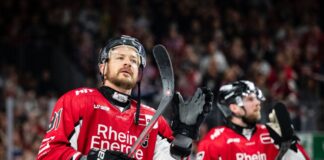 Kölner Haie stellen doppelten DEL-Rekord auf Erstaunlich kühl bewertete Kapitän Moritz Müller die Siegesserie der Kölner Haie. (Archivbild)