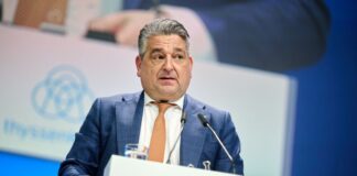 Thyssenkrupp-Chef wirbt vor Aktionären für Konzernumbau Thyssenkrupp-Chef López wirbt bei den Aktionärinnen und Aktionären für die neue Unternehmensstrategie «Aces 2030».