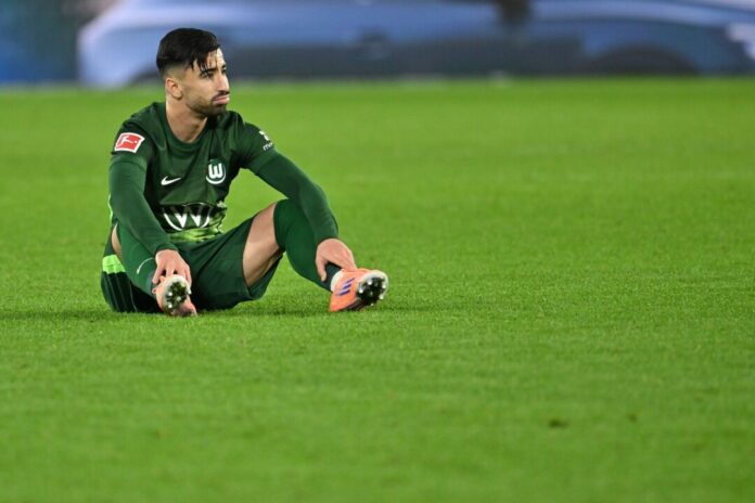 Mohamed Amoura Fehlt aus disziplinarischen Gründen gegen Köln: Wolfsburgs Mohamed Amoura. (Archivbild)