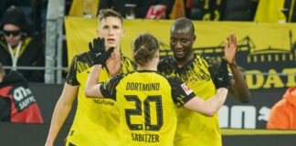 Schlotterbeck nach Guirassy-Tor: «Knoten geplatzt» Serhou Guirassy (r) hatte gegen Werder Grund zur Freude.