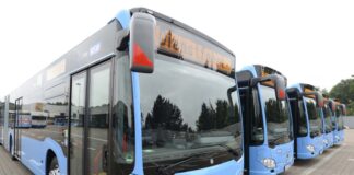 Kein Streik bei der WSW, einige Busse fahren dennoch nicht Gelenkbusse im Depot. Foto: WSW