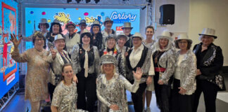 Jecke Damen aus Heiligenhaus feiern in Köln