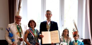 Die Tollitäten waren im Rathaus zu Gast. Foto: Stadt Erkrath