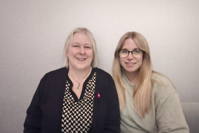 Foto Sprecherinnen Duo (1) Bärbel Schaper und Vanessa Hölzer bilden die Doppelspitze. Foto: Die Linke Langenfeld
