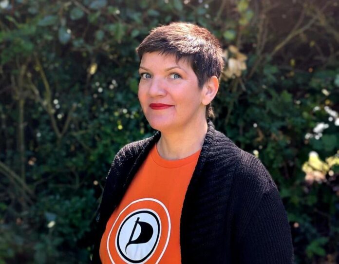 photo_2025-08-13_20-42-16 Die Vorsitzende des Kreisverbandes: Jeanine Brinks. Foto: Piraten